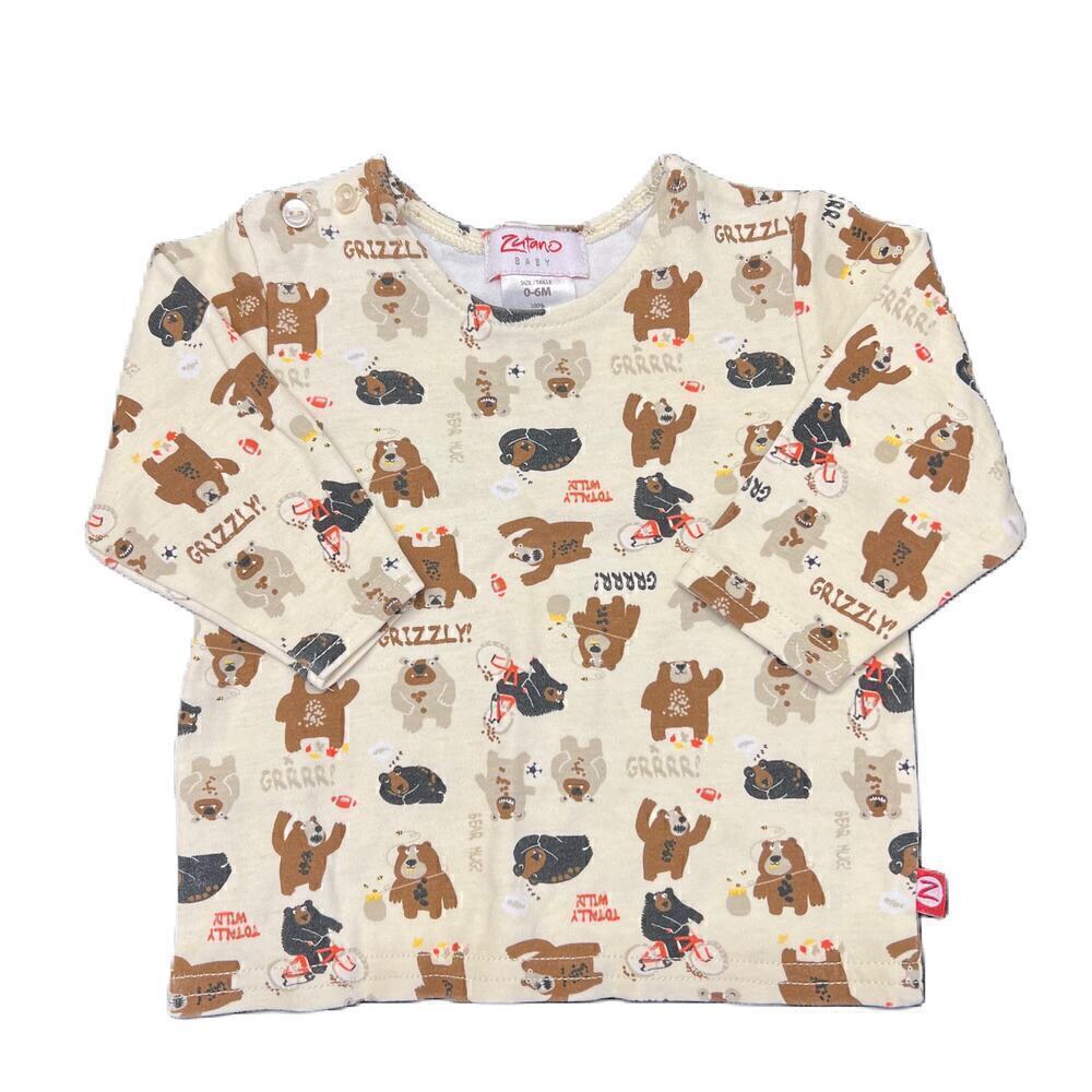 Zutano Baby Long-Sleeve Bears Shirt 0-6 months